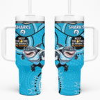 NRL Sharks NAIDOC Week Tumbler With Handle Keep The Fire Burning Indigenous Art