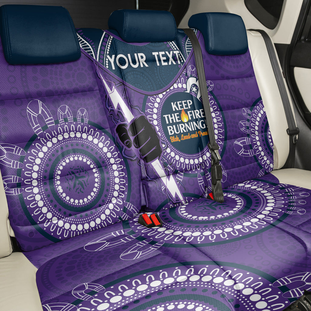 Custom NRL Storm NAIDOC Week Back Car Seat Cover Keep The Fire Burning Indigenous Art