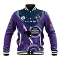 Custom NRL Storm NAIDOC Week Baseball Jacket Keep The Fire Burning Indigenous Art