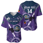 Custom NRL Storm NAIDOC Week Baseball Jersey Keep The Fire Burning Indigenous Art