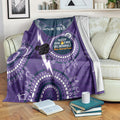 Custom NRL Storm NAIDOC Week Blanket Keep The Fire Burning Indigenous Art