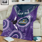 Custom NRL Storm NAIDOC Week Blanket Keep The Fire Burning Indigenous Art
