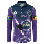 Custom NRL Storm NAIDOC Week Button Sweatshirt Keep The Fire Burning Indigenous Art