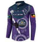 Custom NRL Storm NAIDOC Week Button Sweatshirt Keep The Fire Burning Indigenous Art
