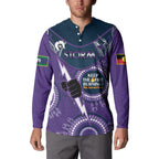 Custom NRL Storm NAIDOC Week Button Sweatshirt Keep The Fire Burning Indigenous Art