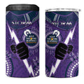 NRL Storm NAIDOC Week 4 in 1 Can Cooler Tumbler Keep The Fire Burning Indigenous Art