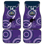 Custom NRL Storm NAIDOC Week Car Mats Keep The Fire Burning Indigenous Art