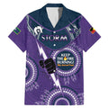 Custom NRL Storm NAIDOC Week Family Matching Mermaid Dress and Hawaiian Shirt Keep The Fire Burning Indigenous Art
