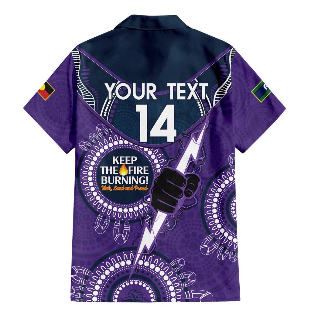 Custom NRL Storm NAIDOC Week Family Matching Mermaid Dress and Hawaiian Shirt Keep The Fire Burning Indigenous Art