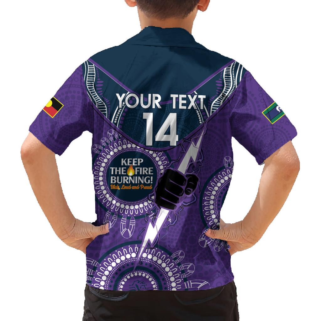 Custom NRL Storm NAIDOC Week Family Matching Puletasi and Hawaiian Shirt Keep The Fire Burning Indigenous Art