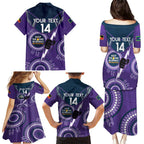 Custom NRL Storm NAIDOC Week Family Matching Puletasi and Hawaiian Shirt Keep The Fire Burning Indigenous Art