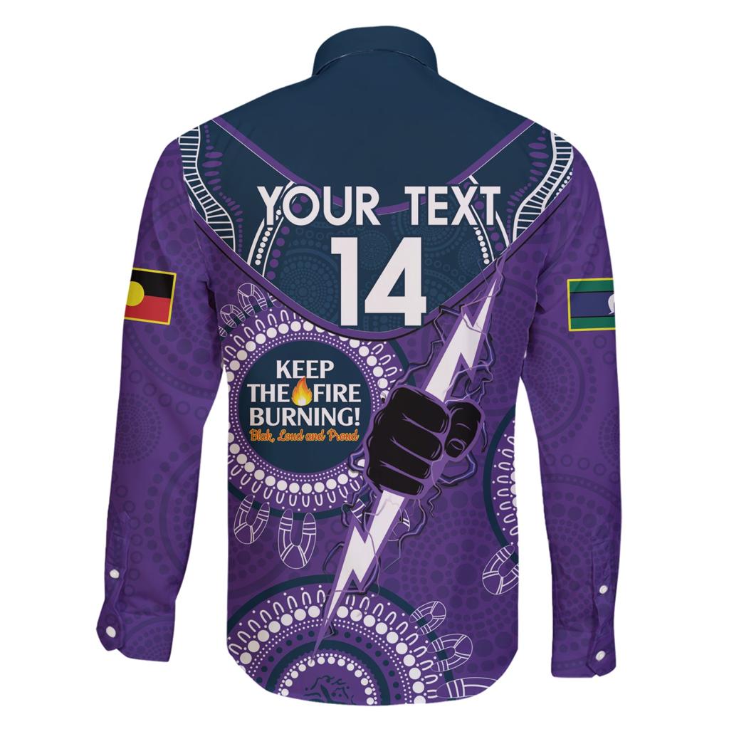 Custom NRL Storm NAIDOC Week Family Matching Short Sleeve Bodycon Dress and Hawaiian Shirt Keep The Fire Burning Indigenous Art