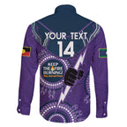 Custom NRL Storm NAIDOC Week Family Matching Tank Maxi Dress and Hawaiian Shirt Keep The Fire Burning Indigenous Art