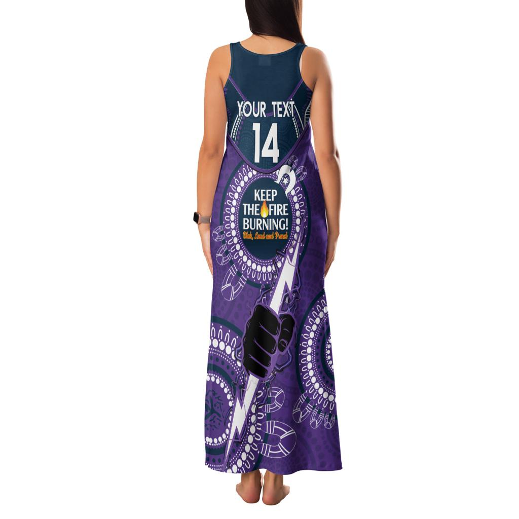 Custom NRL Storm NAIDOC Week Family Matching Tank Maxi Dress and Hawaiian Shirt Keep The Fire Burning Indigenous Art