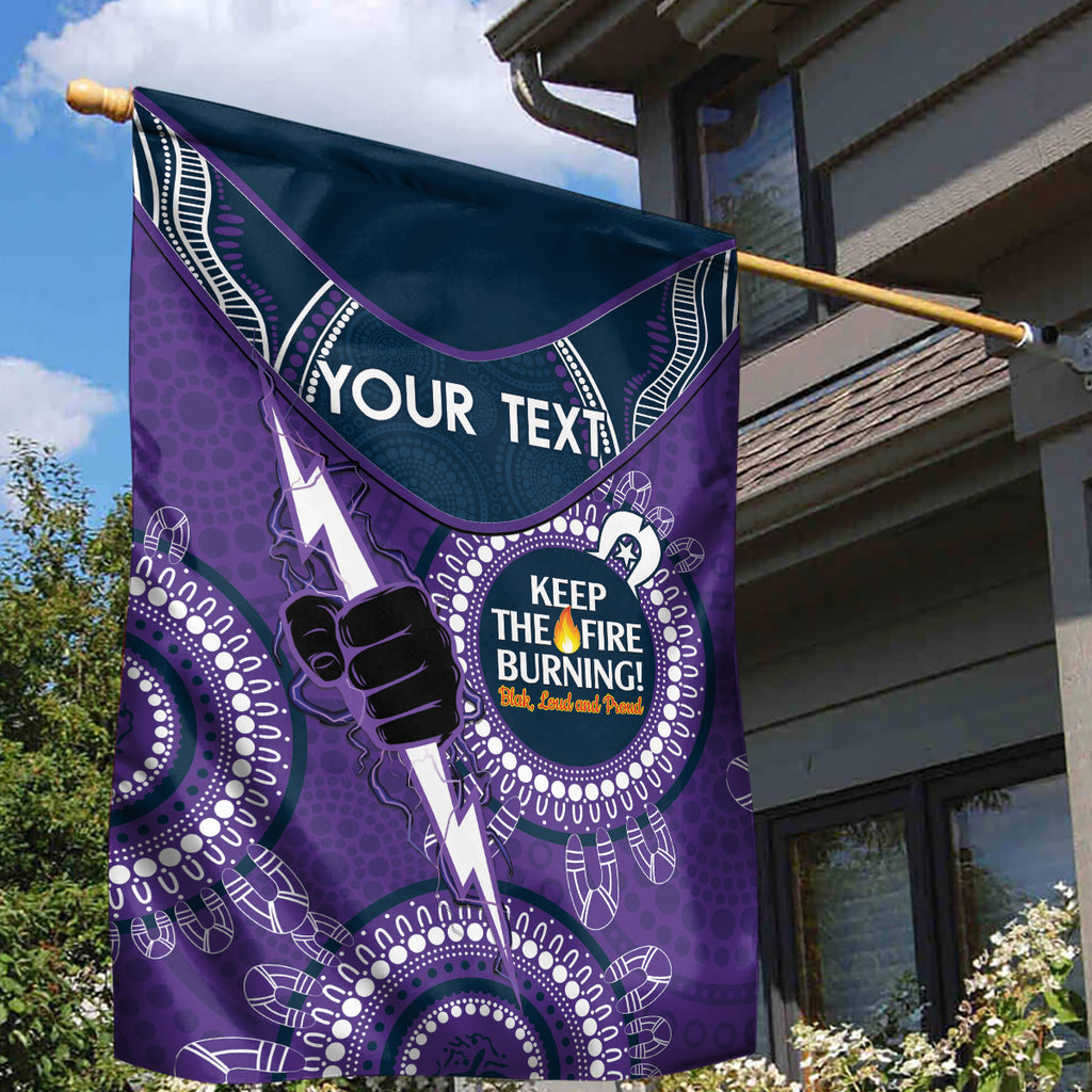 Custom NRL Storm NAIDOC Week Garden Flag Keep The Fire Burning Indigenous Art