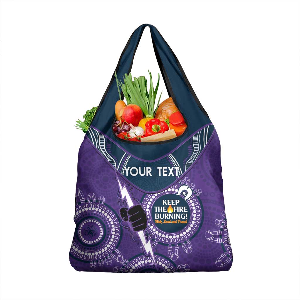 Custom NRL Storm NAIDOC Week Grocery Bag Keep The Fire Burning Indigenous Art