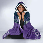 Custom NRL Storm NAIDOC Week Hooded Blanket Keep The Fire Burning Indigenous Art