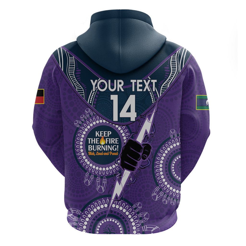 Custom NRL Storm NAIDOC Week Hoodie Keep The Fire Burning Indigenous Art