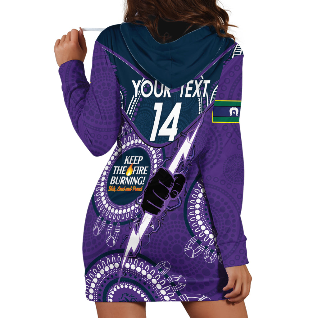 Custom NRL Storm NAIDOC Week Hoodie Dress Keep The Fire Burning Indigenous Art