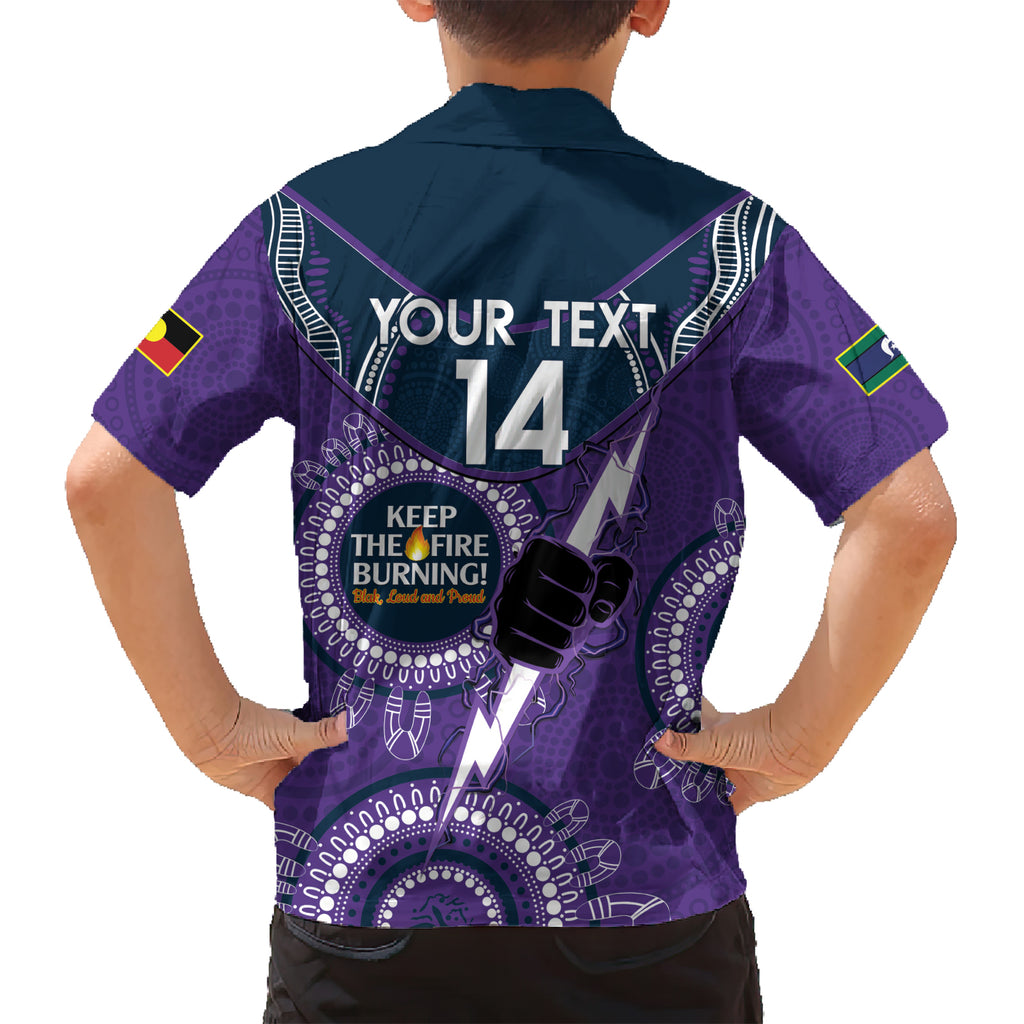 Custom NRL Storm NAIDOC Week Kid Hawaiian Shirt Keep The Fire Burning Indigenous Art