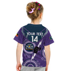 Custom NRL Storm NAIDOC Week Kid T Shirt Keep The Fire Burning Indigenous Art