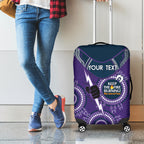 Custom NRL Storm NAIDOC Week Luggage Cover Keep The Fire Burning Indigenous Art
