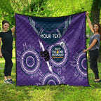 Custom NRL Storm NAIDOC Week Quilt Keep The Fire Burning Indigenous Art