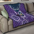 Custom NRL Storm NAIDOC Week Quilt Keep The Fire Burning Indigenous Art
