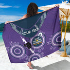 Custom NRL Storm NAIDOC Week Sarong Keep The Fire Burning Indigenous Art