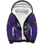 Custom NRL Storm NAIDOC Week Sherpa Hoodie Keep The Fire Burning Indigenous Art