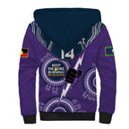 Custom NRL Storm NAIDOC Week Sherpa Hoodie Keep The Fire Burning Indigenous Art