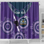 Custom NRL Storm NAIDOC Week Shower Curtain Keep The Fire Burning Indigenous Art