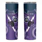NRL Storm NAIDOC Week Skinny Tumbler Keep The Fire Burning Indigenous Art
