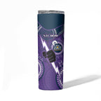 NRL Storm NAIDOC Week Skinny Tumbler Keep The Fire Burning Indigenous Art