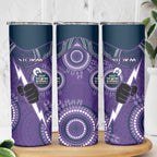NRL Storm NAIDOC Week Skinny Tumbler Keep The Fire Burning Indigenous Art