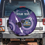 Custom NRL Storm NAIDOC Week Spare Tire Cover Keep The Fire Burning Indigenous Art