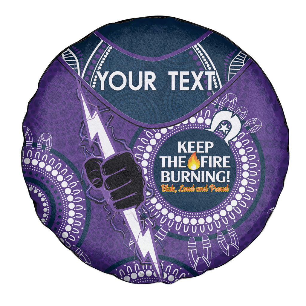 Custom NRL Storm NAIDOC Week Spare Tire Cover Keep The Fire Burning Indigenous Art