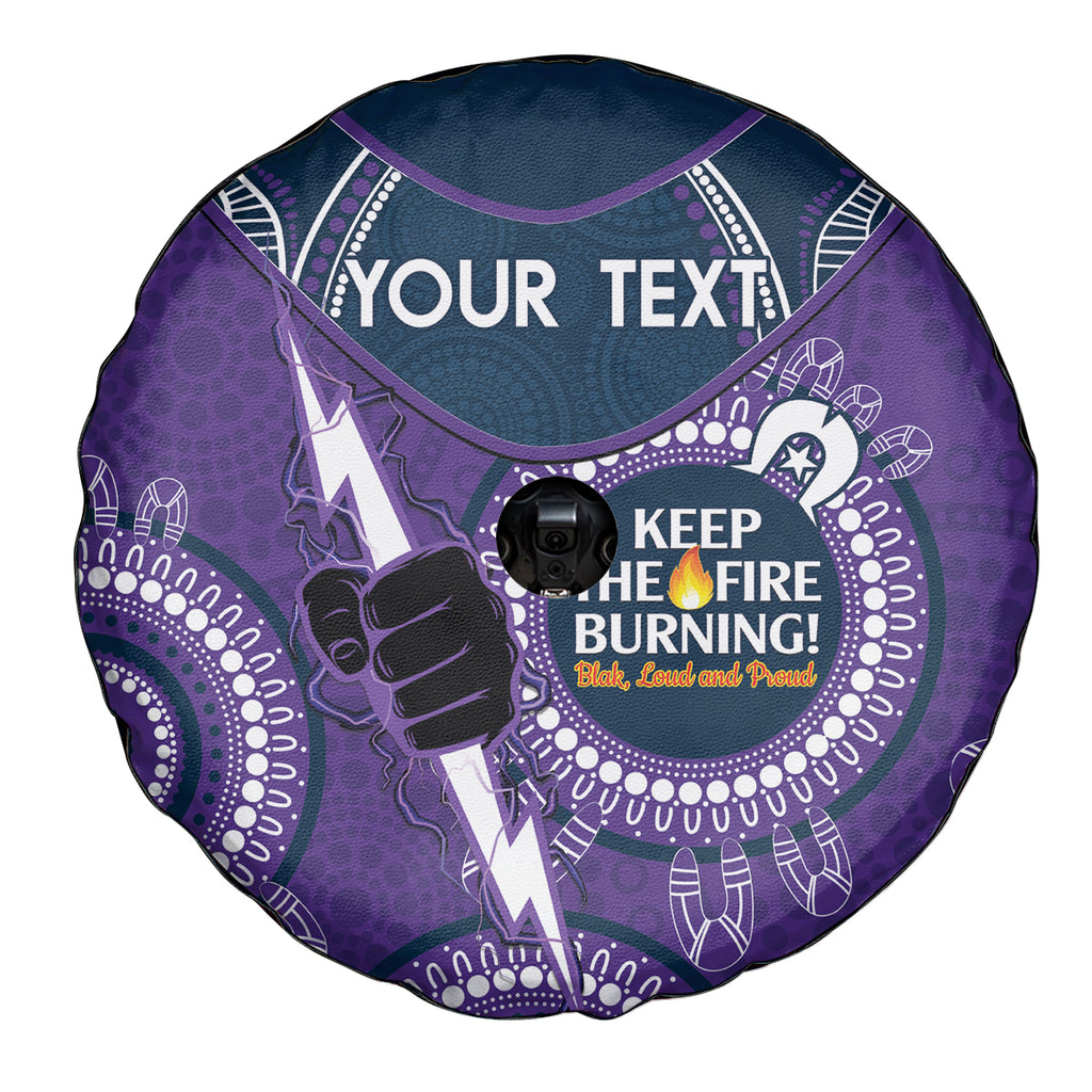Custom NRL Storm NAIDOC Week Spare Tire Cover Keep The Fire Burning Indigenous Art