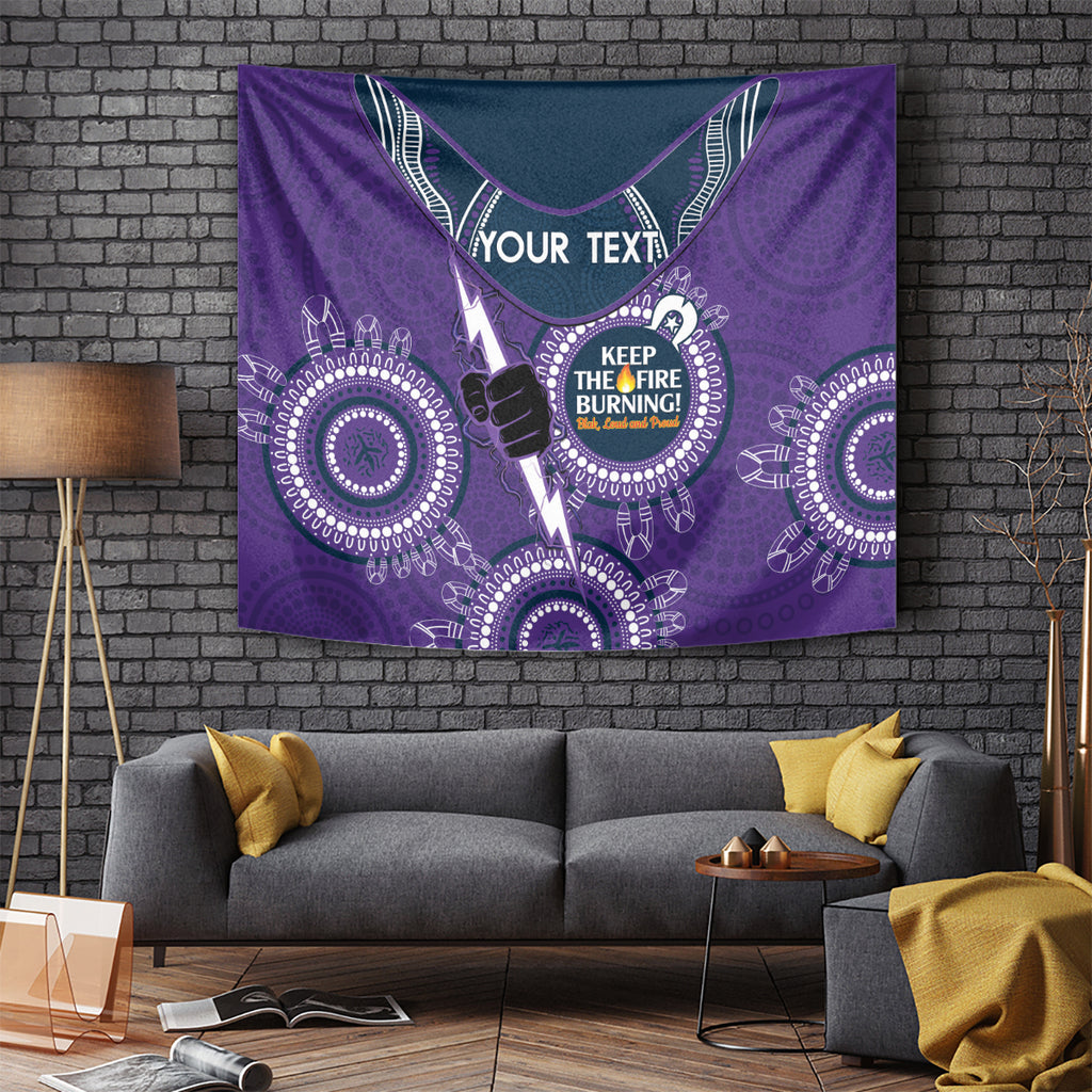 Custom NRL Storm NAIDOC Week Tapestry Keep The Fire Burning Indigenous Art