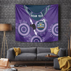 Custom NRL Storm NAIDOC Week Tapestry Keep The Fire Burning Indigenous Art