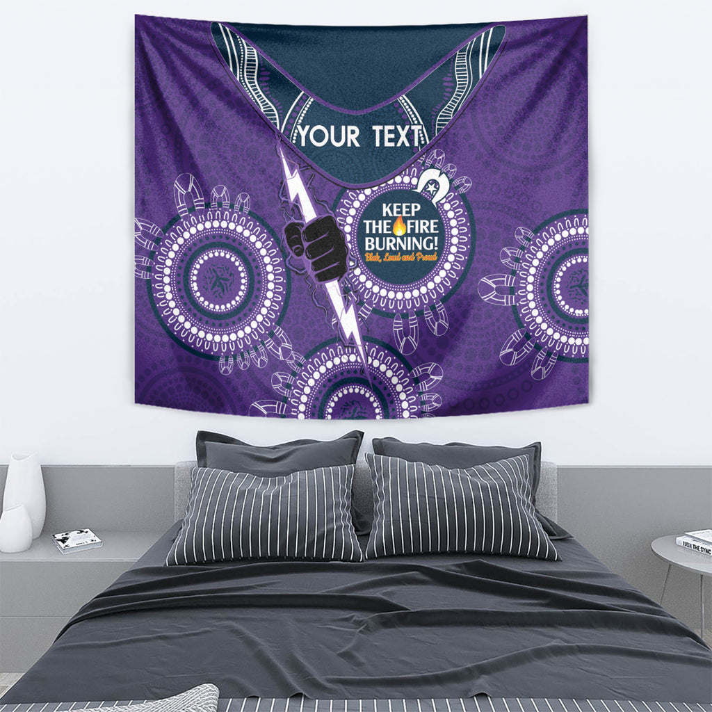 Custom NRL Storm NAIDOC Week Tapestry Keep The Fire Burning Indigenous Art