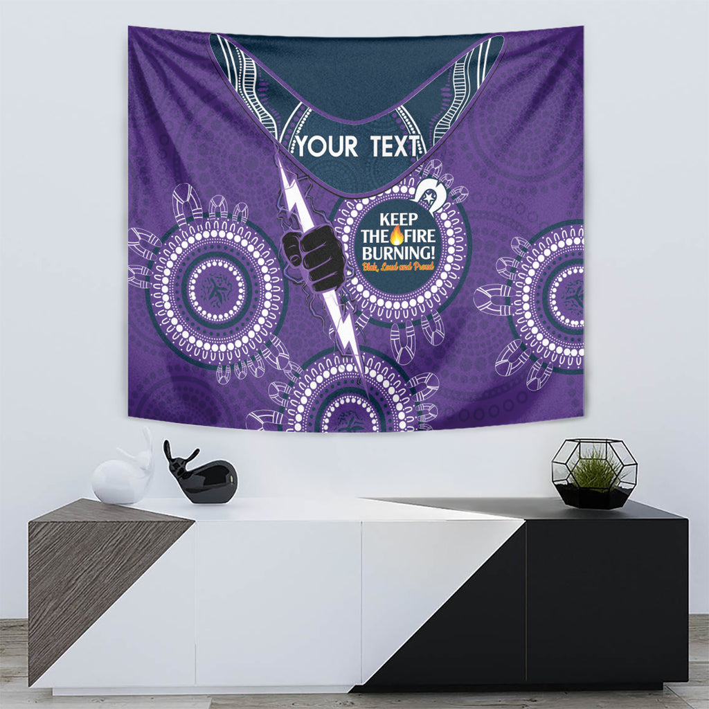 Custom NRL Storm NAIDOC Week Tapestry Keep The Fire Burning Indigenous Art