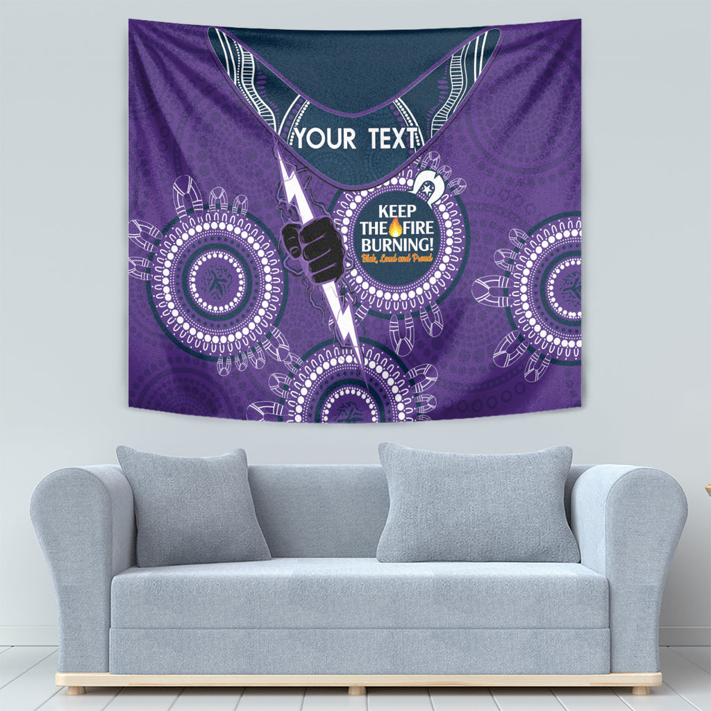 Custom NRL Storm NAIDOC Week Tapestry Keep The Fire Burning Indigenous Art