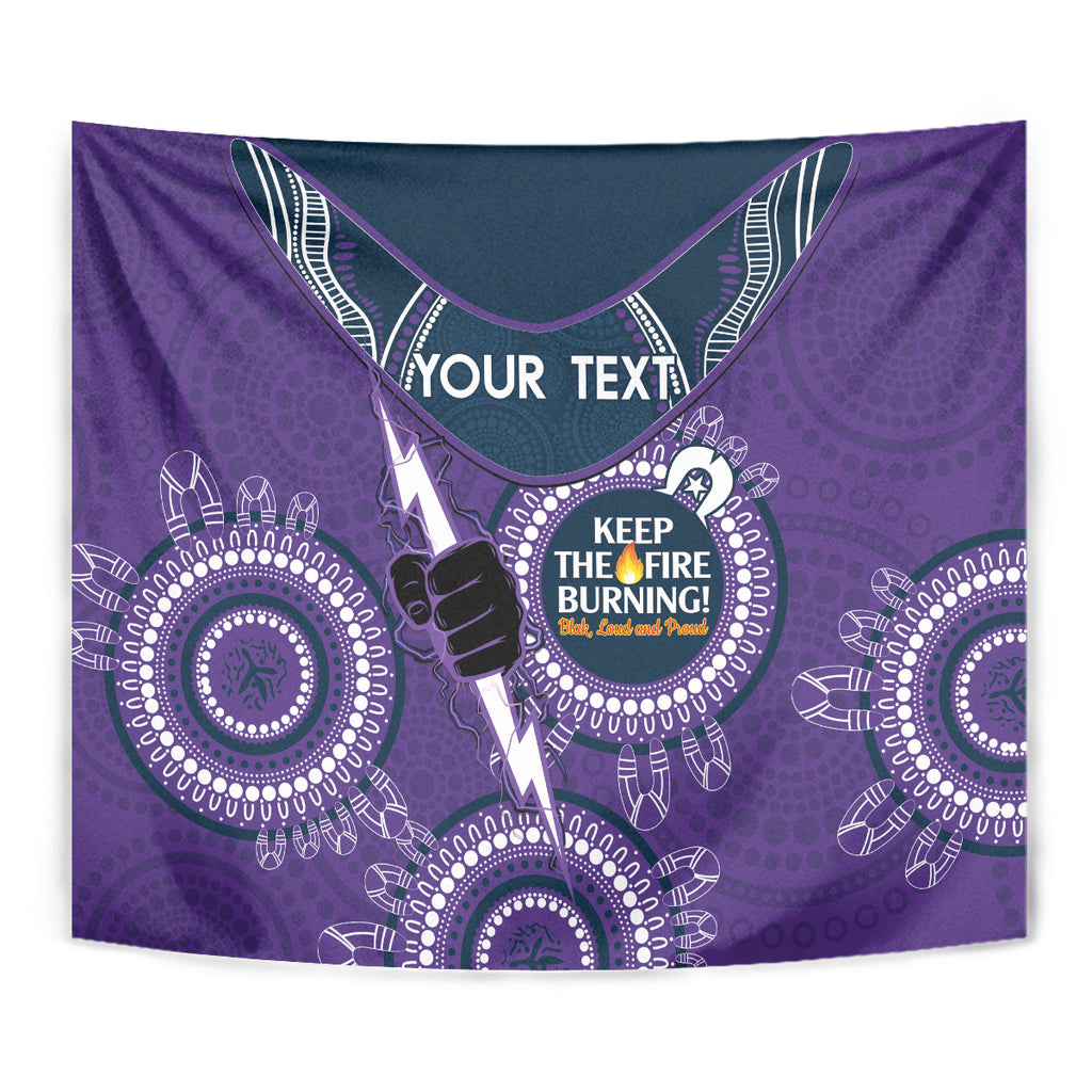 Custom NRL Storm NAIDOC Week Tapestry Keep The Fire Burning Indigenous Art