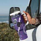NRL Storm NAIDOC Week Tumbler With Handle Keep The Fire Burning Indigenous Art