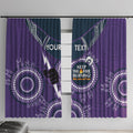 Custom NRL Storm NAIDOC Week Window Curtain Keep The Fire Burning Indigenous Art