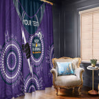 Custom NRL Storm NAIDOC Week Window Curtain Keep The Fire Burning Indigenous Art