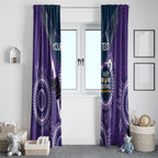 Custom NRL Storm NAIDOC Week Window Curtain Keep The Fire Burning Indigenous Art