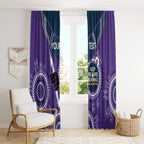 Custom NRL Storm NAIDOC Week Window Curtain Keep The Fire Burning Indigenous Art