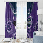 Custom NRL Storm NAIDOC Week Window Curtain Keep The Fire Burning Indigenous Art